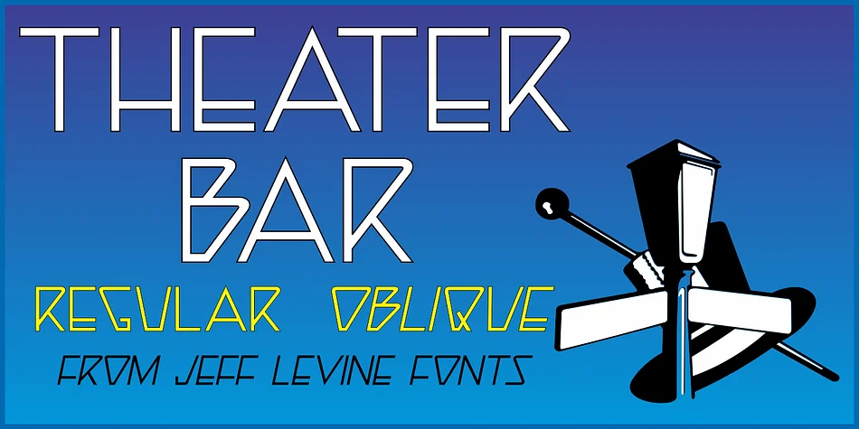 THEATER BAR JNL by Jeff Levine Fonts — Display Font