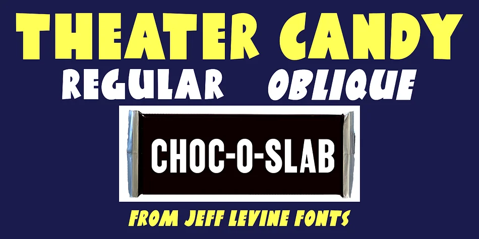 Theater Candy JNL by Jeff Levine Fonts — Display Font