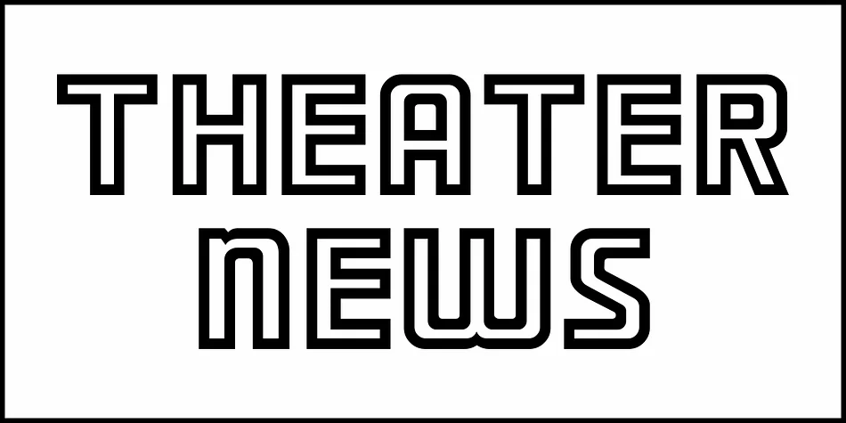 THEATER NEWS JNL by Jeff Levine Fonts — Display Font — thumbnail 2