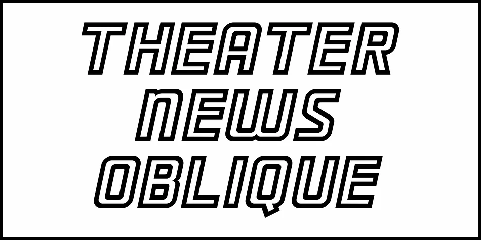 THEATER NEWS JNL by Jeff Levine Fonts — Display Font — thumbnail 4