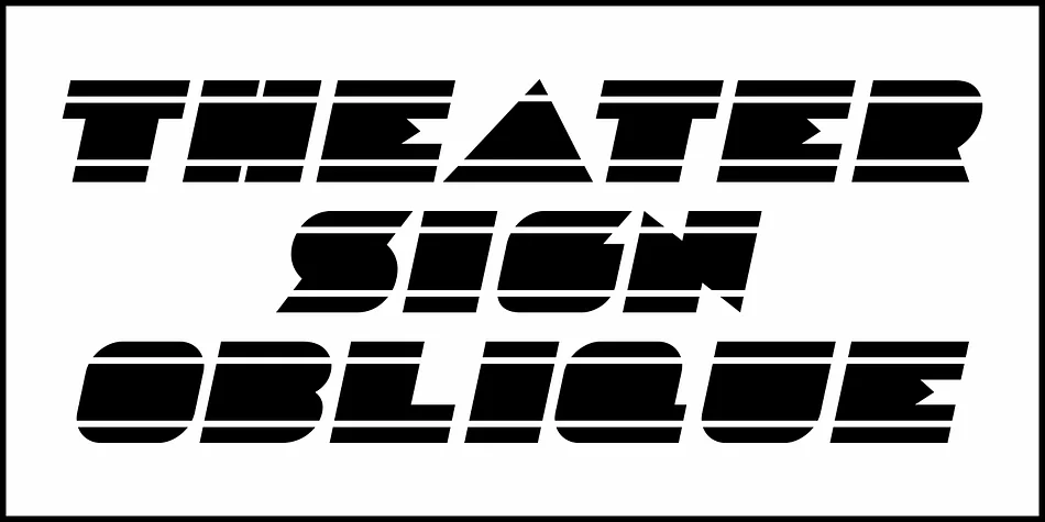 THEATER SIGN JNL by Jeff Levine Fonts — Decorative Font — thumbnail 4