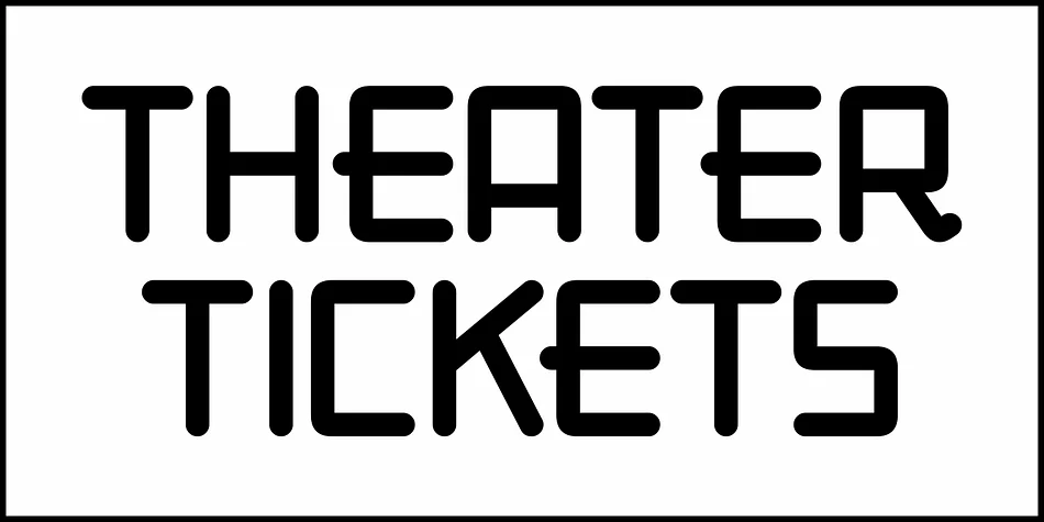 THEATER TICKETS JNL by Jeff Levine Fonts — Display Font — thumbnail 2