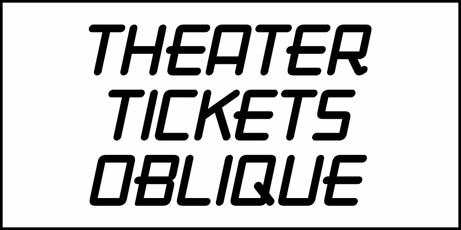 THEATER TICKETS JNL by Jeff Levine Fonts — Display Font — thumbnail 4