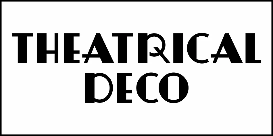 Theatrical Deco by Jeff Levine Fonts — Decorative Font — thumbnail 2