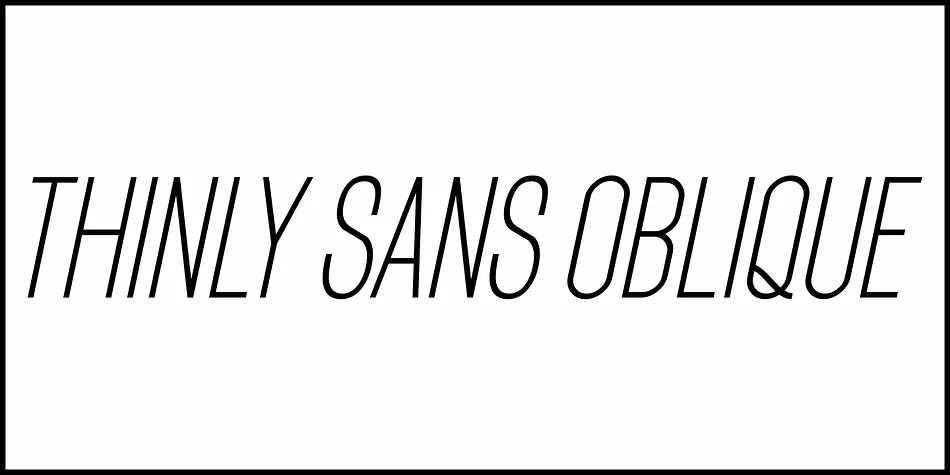 THINLY SANS JNL by Jeff Levine Fonts — Display Font — thumbnail 4
