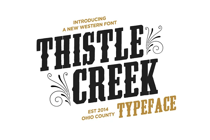 Thistlecreek by Nicky Laatz — Decorative Font