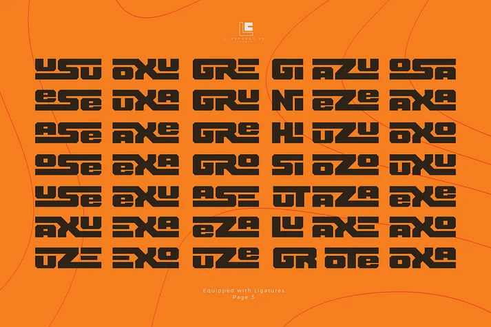 Thuner by Linecreative — Display Font — thumbnail 9