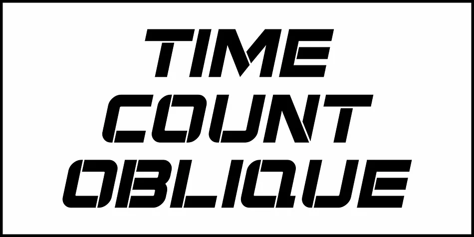 TIME COUNT JNL by Jeff Levine Fonts — Display Font — thumbnail 4