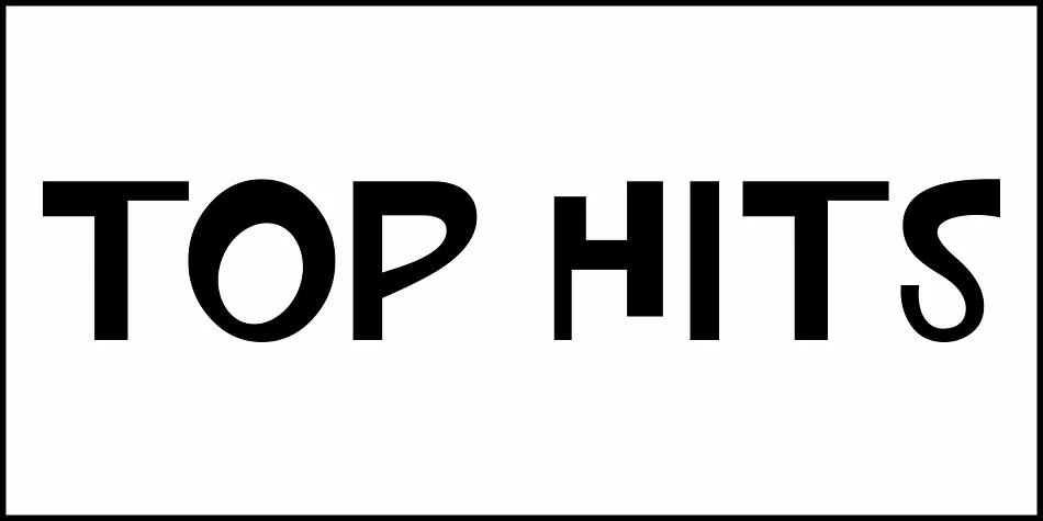Top Hits JNL by Jeff Levine Fonts — Display Font — thumbnail 2