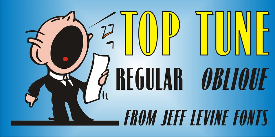 TOP TUNE JNL by Jeff Levine Fonts — Decorative Font