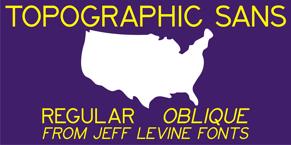TOPOGRAPHIC SANS JNL by Jeff Levine Fonts — Display Font