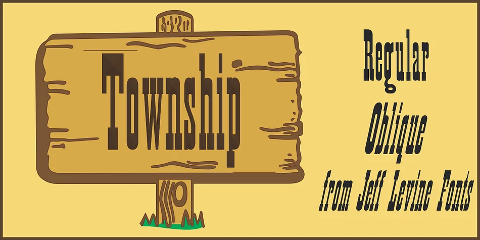 Township JNL by Jeff Levine Fonts — Decorative Font