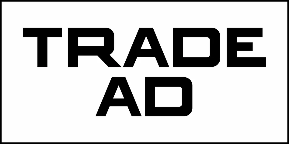 Trade Ad JNL by Jeff Levine Fonts — Display Font — thumbnail 2