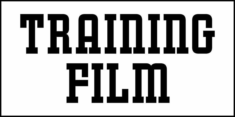 TRAINING FILM JNL by Jeff Levine Fonts — Decorative Font — thumbnail 2