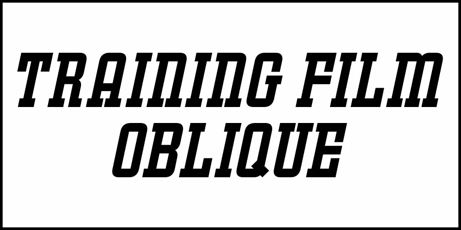 TRAINING FILM JNL by Jeff Levine Fonts — Decorative Font — thumbnail 4