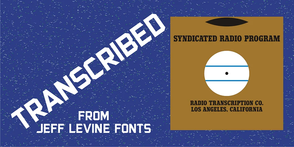 TRANSCRIBED JNL by Jeff Levine Fonts — Display Font