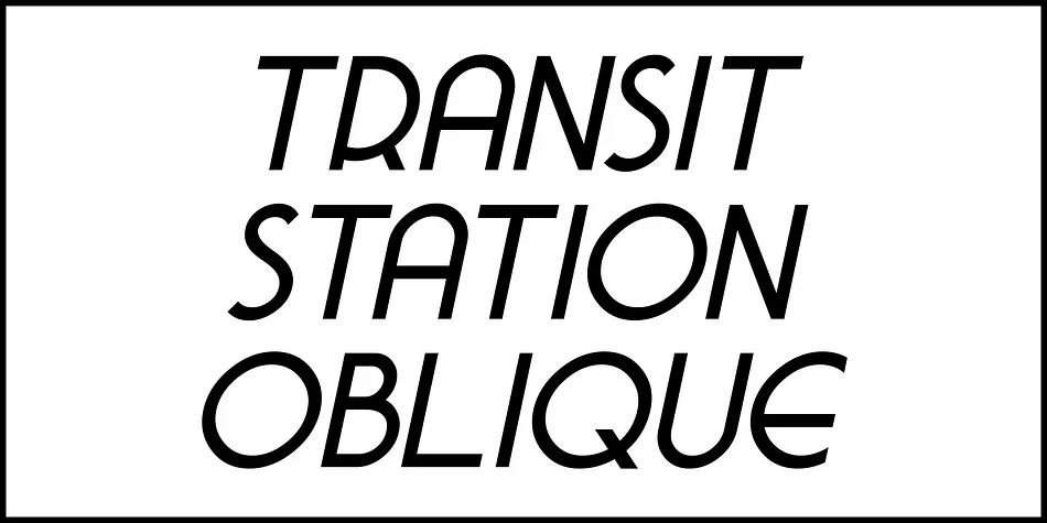 TRANSIT STATION JNL by Jeff Levine Fonts — Decorative Font — thumbnail 4