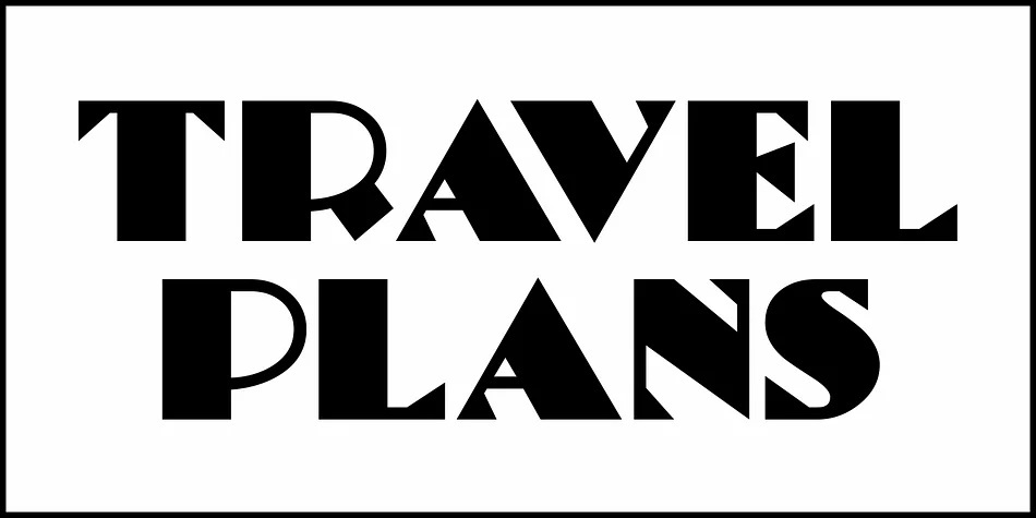 TRAVEL PLANS JNL by Jeff Levine Fonts — Decorative Font — thumbnail 2