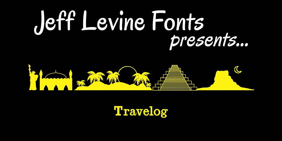 Travelog JNL by Jeff Levine Fonts — Dingbats Font