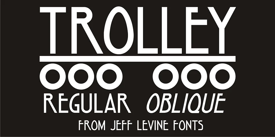 TROLLEY JNL by Jeff Levine Fonts — Decorative Font