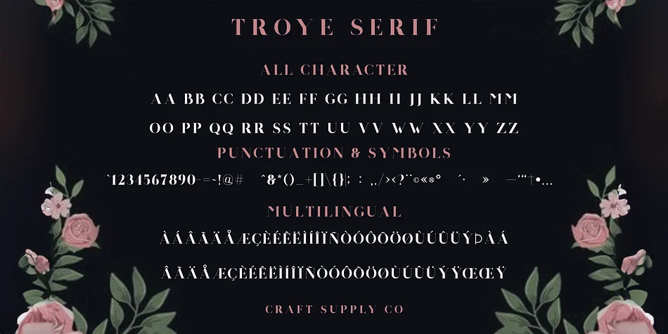 Troye by Craft Supply Co. — Display Font — thumbnail 6