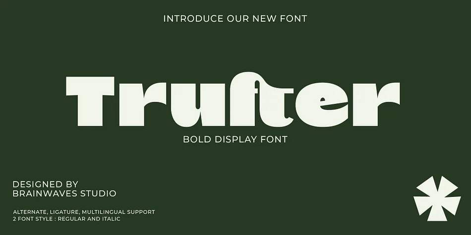 TRUFTER by Brainwaves Studio — Display Font