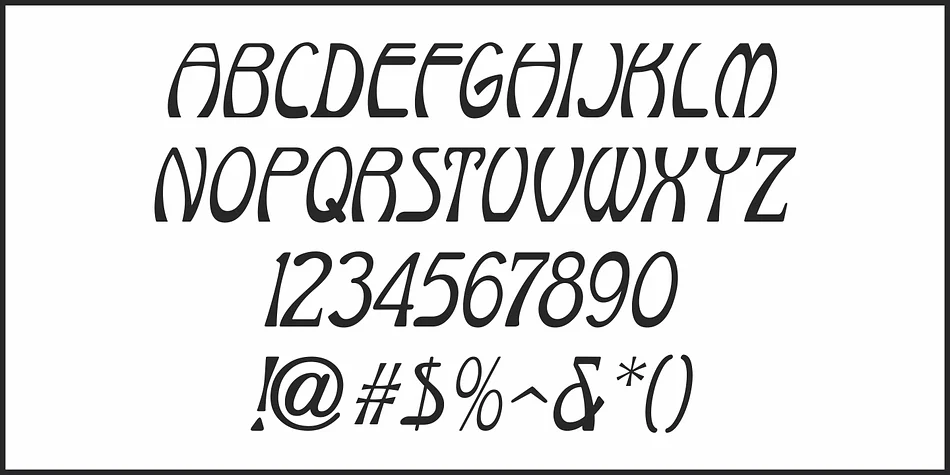 TRYOUT NOUVEAU JNL by Jeff Levine Fonts — Decorative Font — thumbnail 5