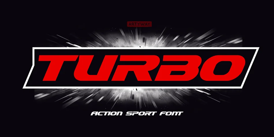 Turbo by Artyway — Display Font