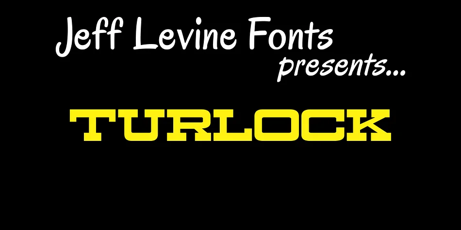 TURLOCK JNL by Jeff Levine Fonts — Decorative Font
