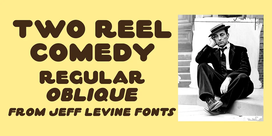 TWO REEL COMEDY JNL by Jeff Levine Fonts — Display Font
