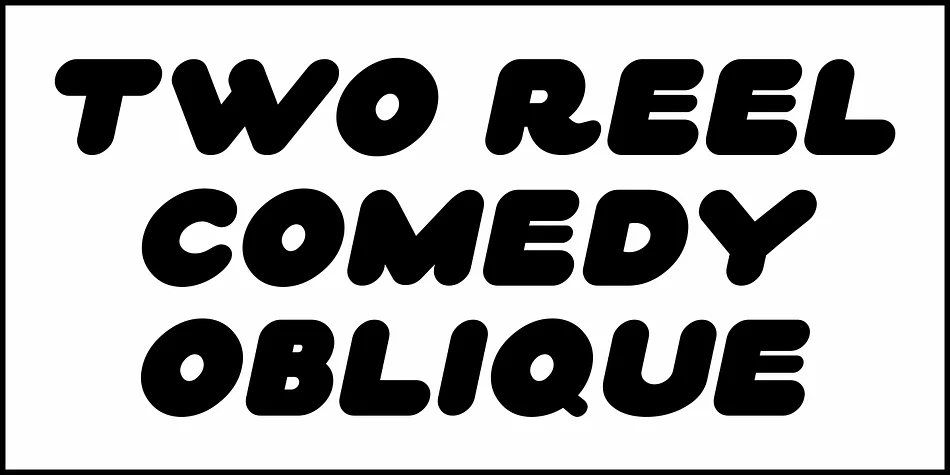 TWO REEL COMEDY JNL by Jeff Levine Fonts — Display Font — thumbnail 4