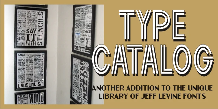 TYPE CATALOG JNL by Jeff Levine Fonts — Display Font