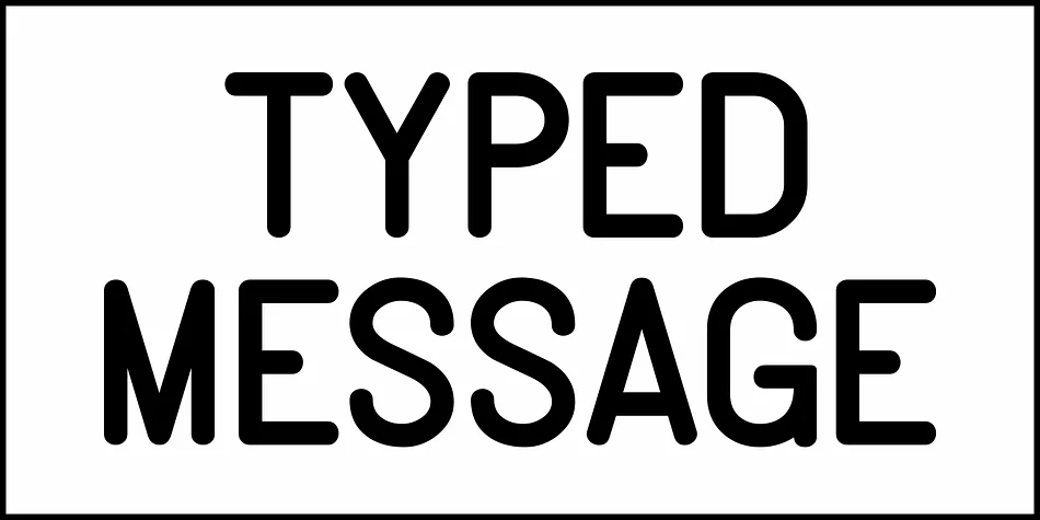 TYPED MESSAGE JNL by Jeff Levine Fonts — Decorative Font — thumbnail 2