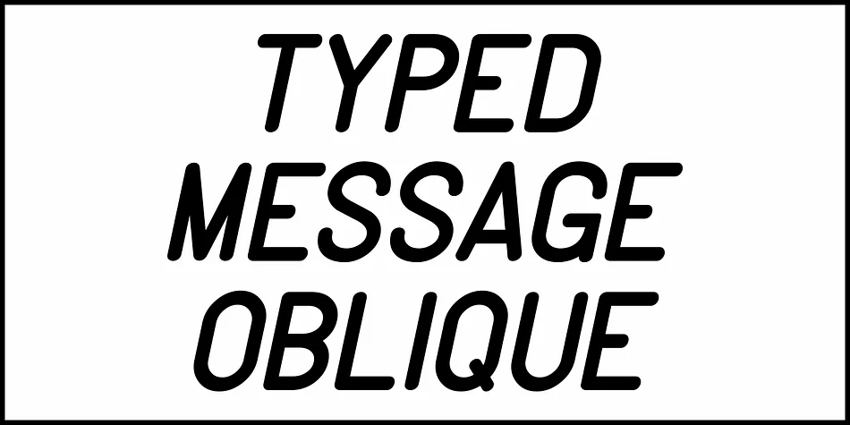 TYPED MESSAGE JNL by Jeff Levine Fonts — Decorative Font — thumbnail 4