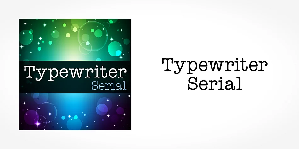 Typewriter Serial by SoftMaker โ Decorative Font