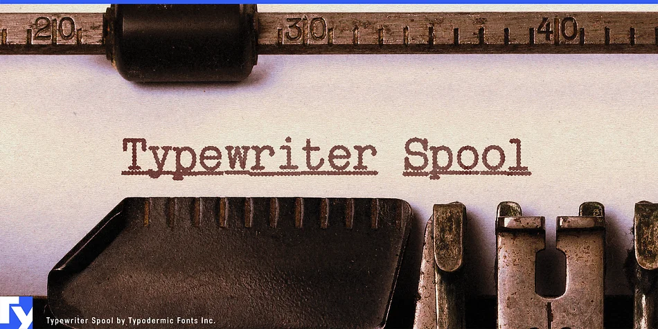 Typewriter Spool by Typodermic Fonts Inc. — Decorative Font
