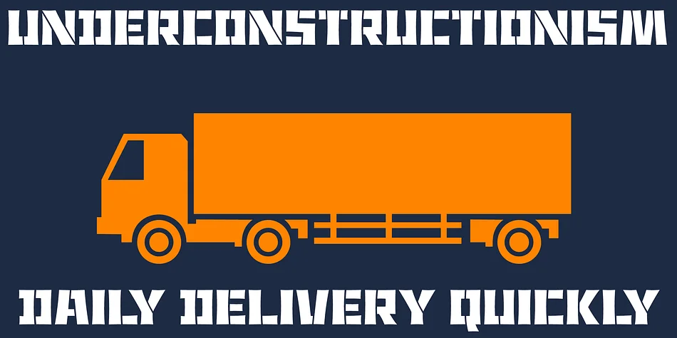 Underconstructionism by Dharma Type — Display Font