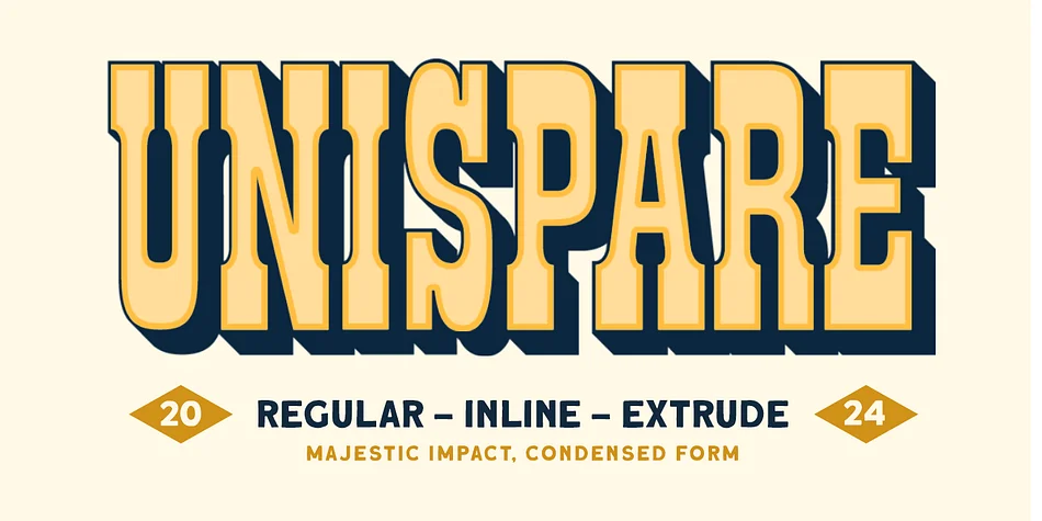 UNISPARE by Letterhend Studio — Decorative Font