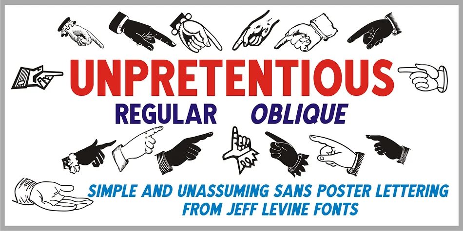 UNPRETENTIOUS by Jeff Levine Fonts — Display Font