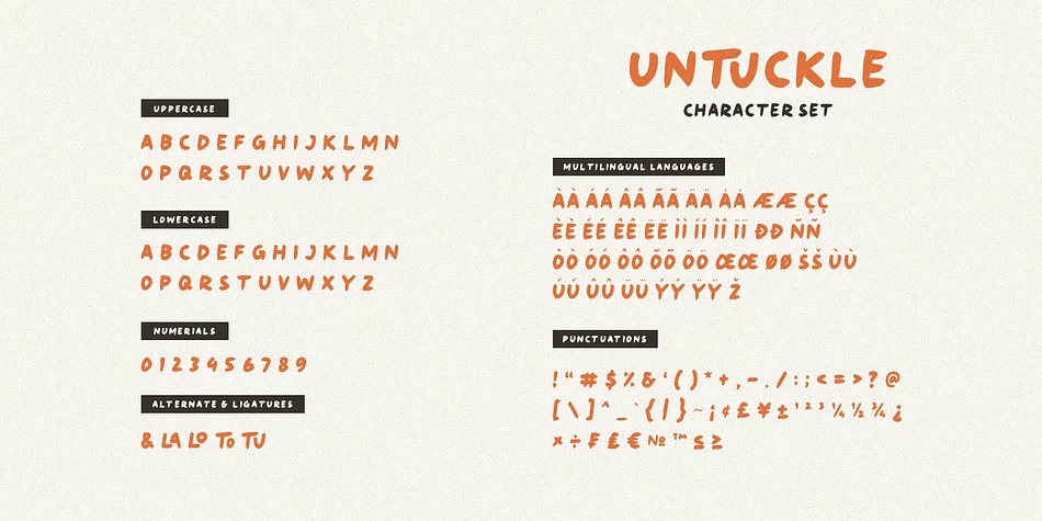 Untuckle by Heinzel Std — Display Font — thumbnail 6