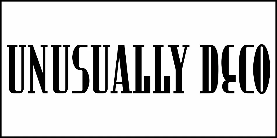UNUSUALLY DECO JNL by Jeff Levine Fonts — Decorative Font — thumbnail 2