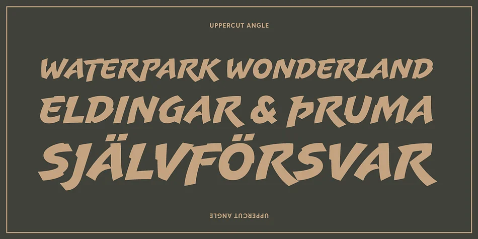 Uppercut Angle by Delve Fonts — Decorative Font — thumbnail 2