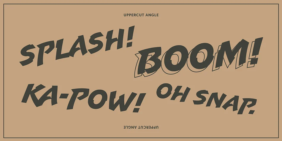 Uppercut Angle by Delve Fonts — Decorative Font — thumbnail 3