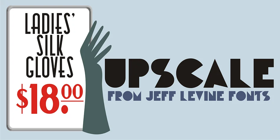 UPSCALE JNL by Jeff Levine Fonts — Decorative Font