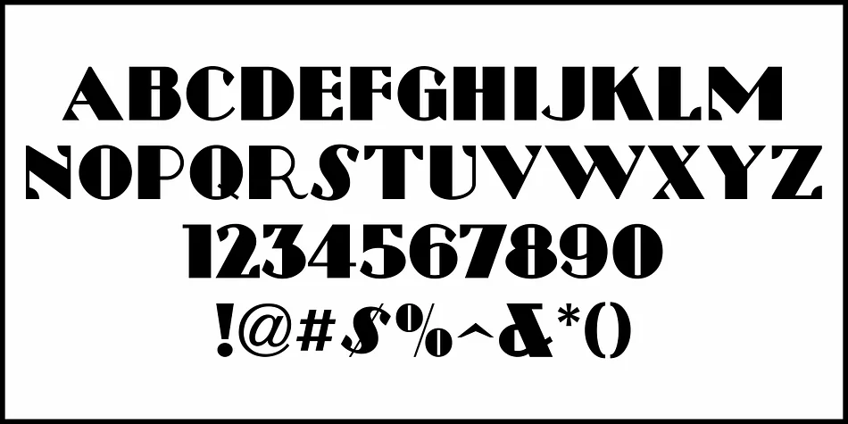 Uptown Deco by Jeff Levine Fonts — Decorative Font — thumbnail 3