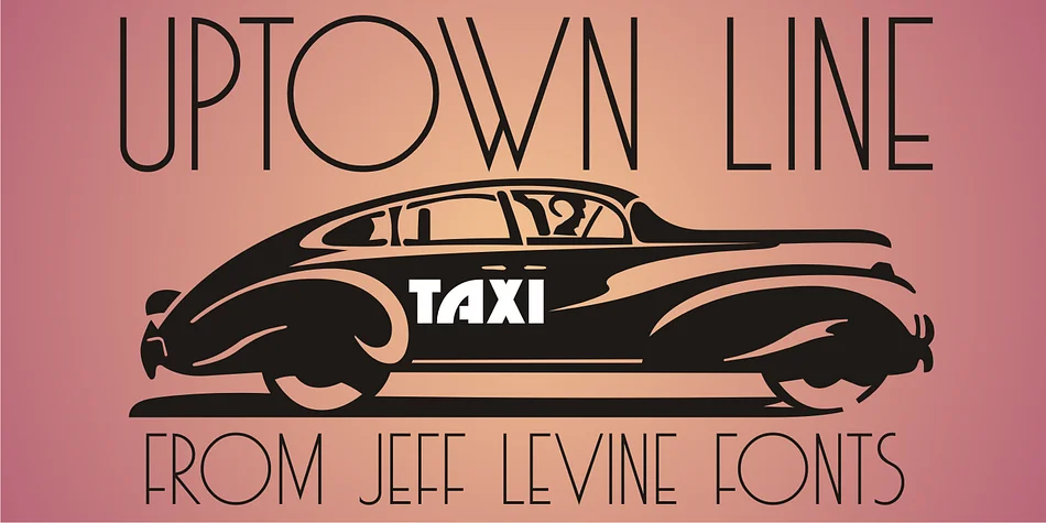 UPTOWN LINE JNL by Jeff Levine Fonts — Decorative Font