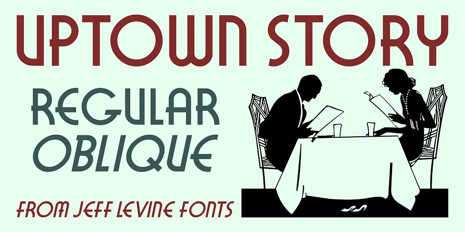 UPTOWN STORY JNL by Jeff Levine Fonts — Decorative Font