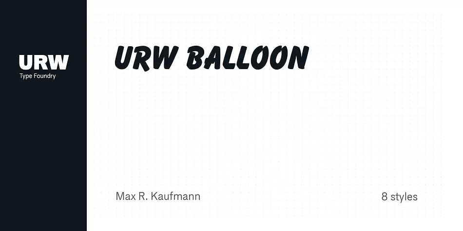 URW Balloon by URW Type Foundry — Display Font