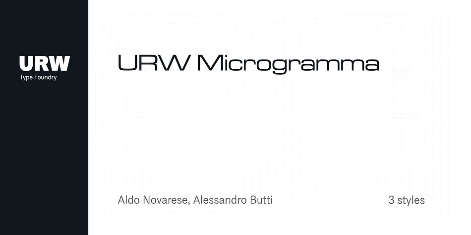 URW Microgramma by URW Type Foundry — Display Font