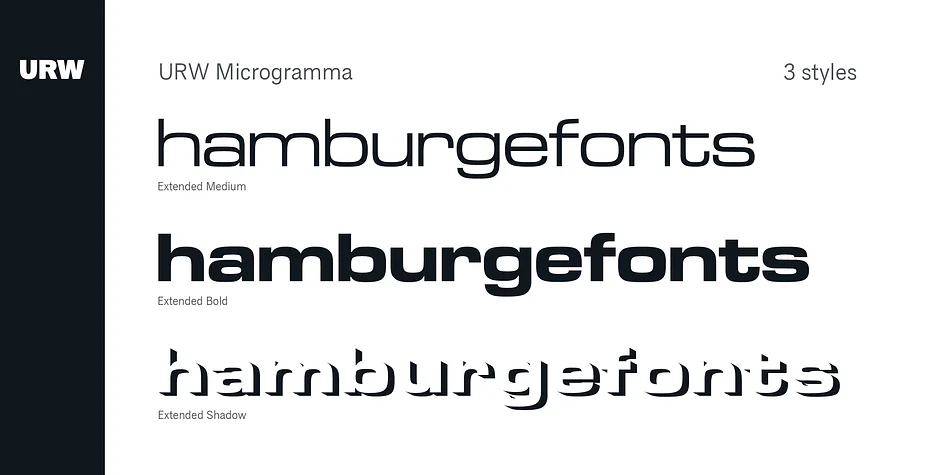 URW Microgramma by URW Type Foundry — Display Font — thumbnail 3